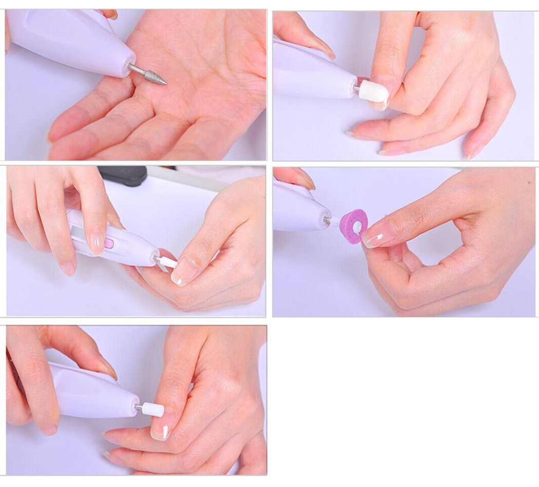 Nail Drill,Aniwon Portable Nail Drill File Kit for Acrylics, Professional Finger
