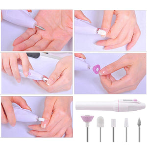 Dorakitten Electric Nail Drill Kit,Nail Polishing Tools With 5 Pieces Changeable