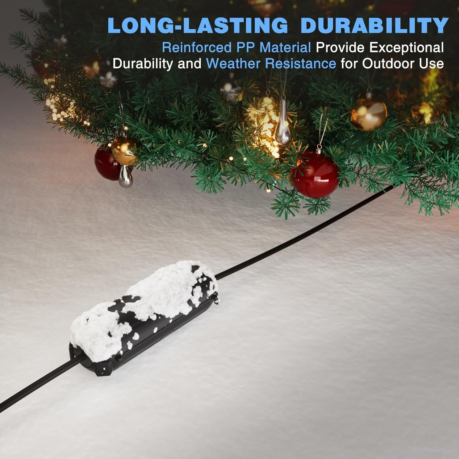 [3 Pack] Outdoor Extension Cord Safety Cover with Waterproof Seal, Weatherproof