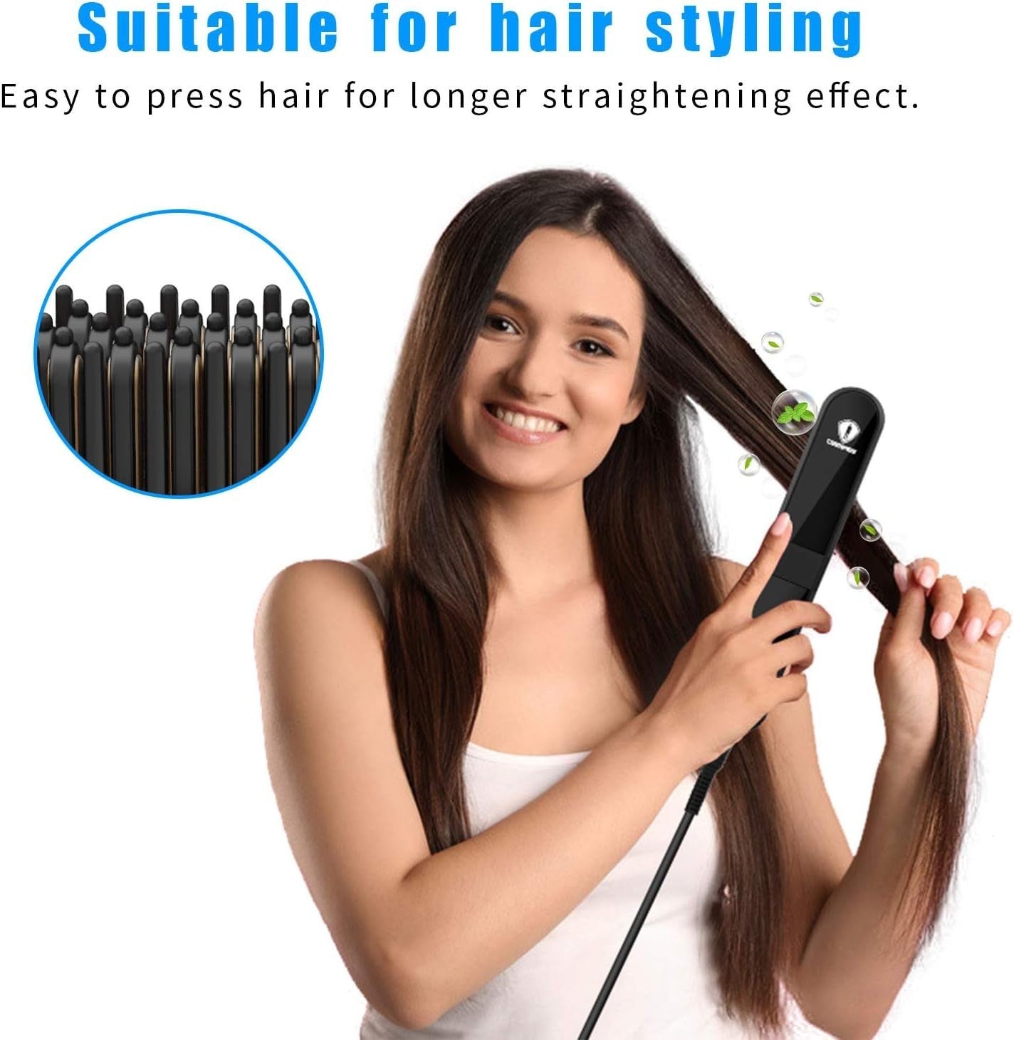 Beard Straightener with FREE Beard Oil Anti-Scald Beard Straightening Comb New