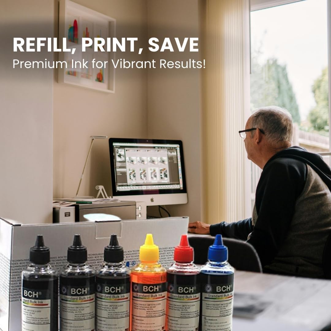 600ml Printer Ink Refill Kit for Canon Inkjet Printers - Compatible