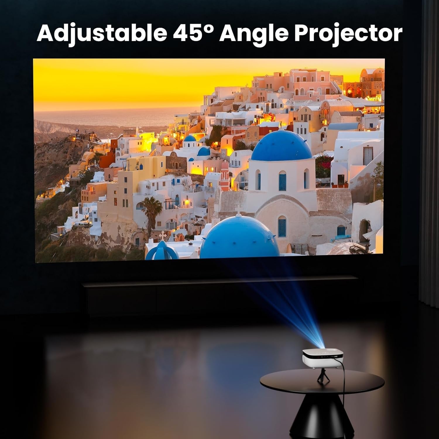 Mini Projector, NICPOW Portable Outdoor Movie Projector bundled w/Tripod