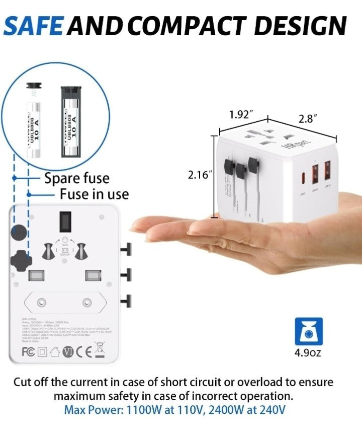 Universal Travel Adapter,International Travel Adapter Travel Worldwide AIO
