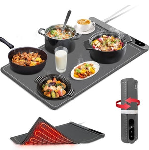 Full Surface Heating - Electric Warming Tray,Rollable & Portable