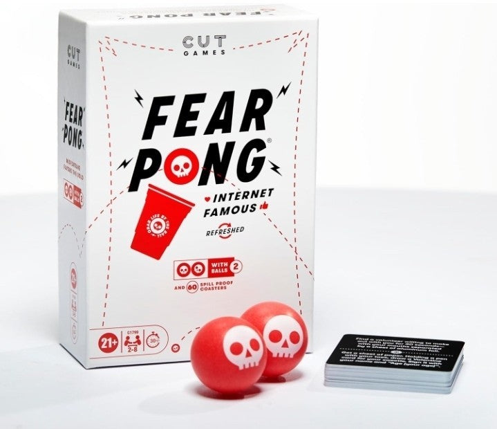Fear Pong Adult Party Game by Cut | Internet Famous Extreme Pong Game with Wild