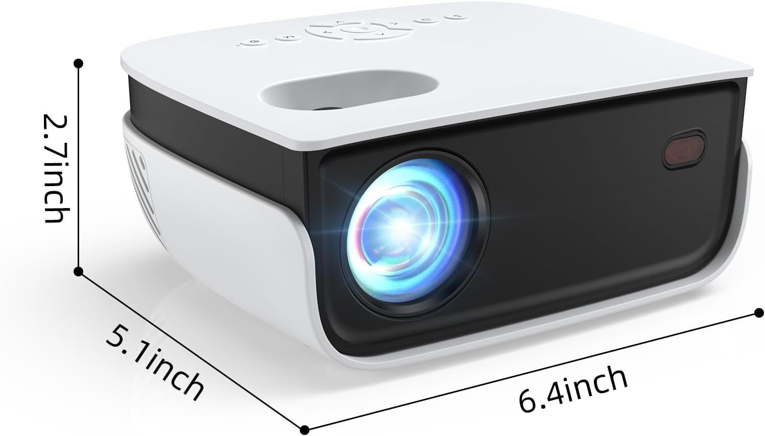 Mini Projector, NICPOW Portable Outdoor Movie Projector bundled w/Tripod