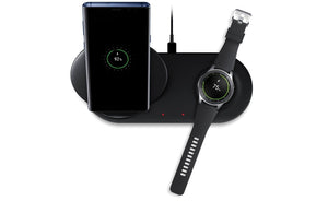 Samsung Wireless Charger Duo Fast Charge Stand & Pad EP-N6100T Universally Black