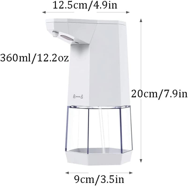 Automatic Soap Dispenser White Soap Dispenser with Silicone Foot Pad Adjustable