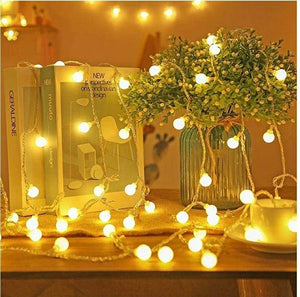 49 Ft 100 LED Globe String Lights Decorative Lighting Strings Plug in Fairy Ligh