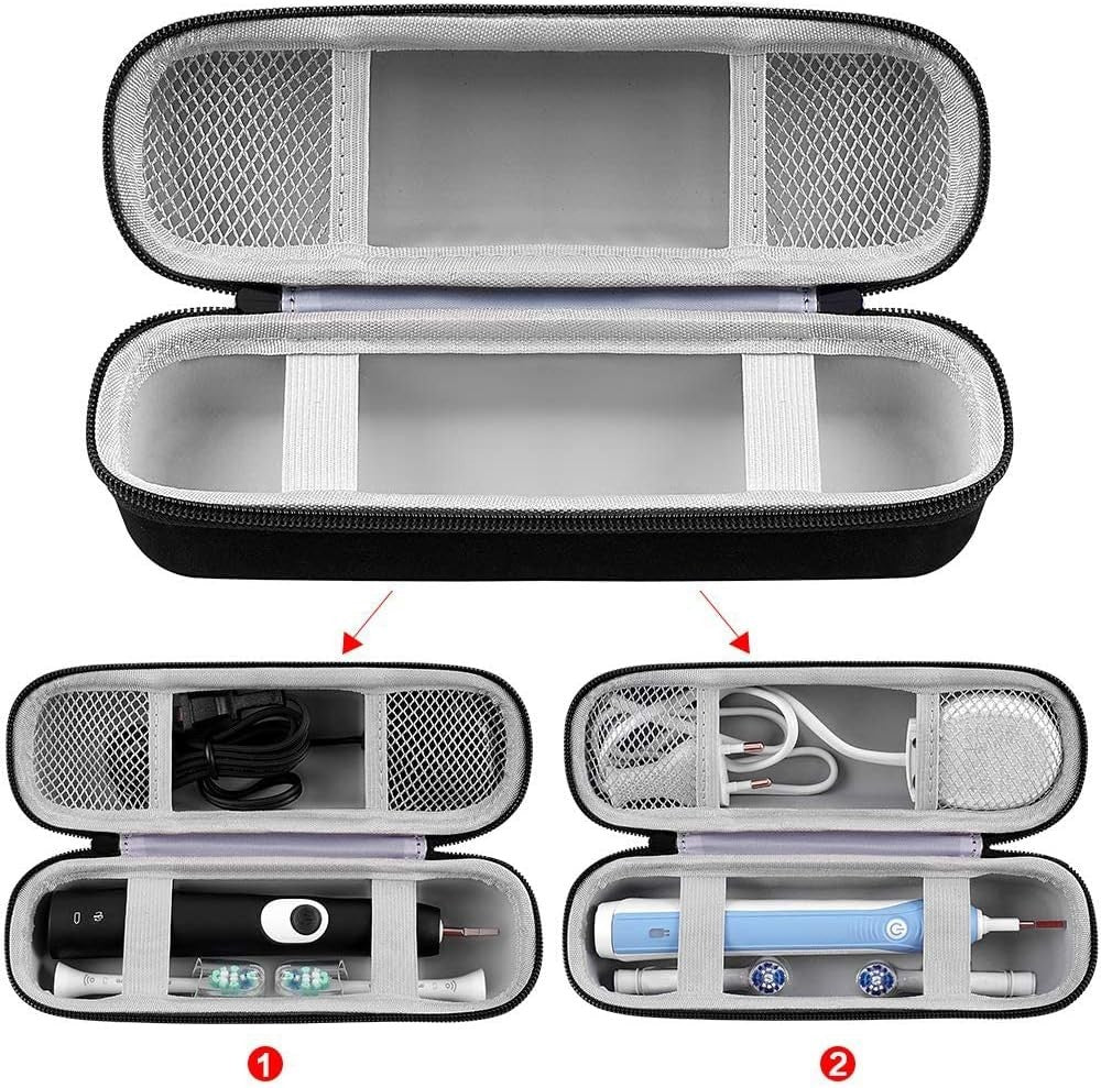 Toothbrush Travel Case Compatible with Oral-B Pro 1000 2000 3000 3500 5000 7500