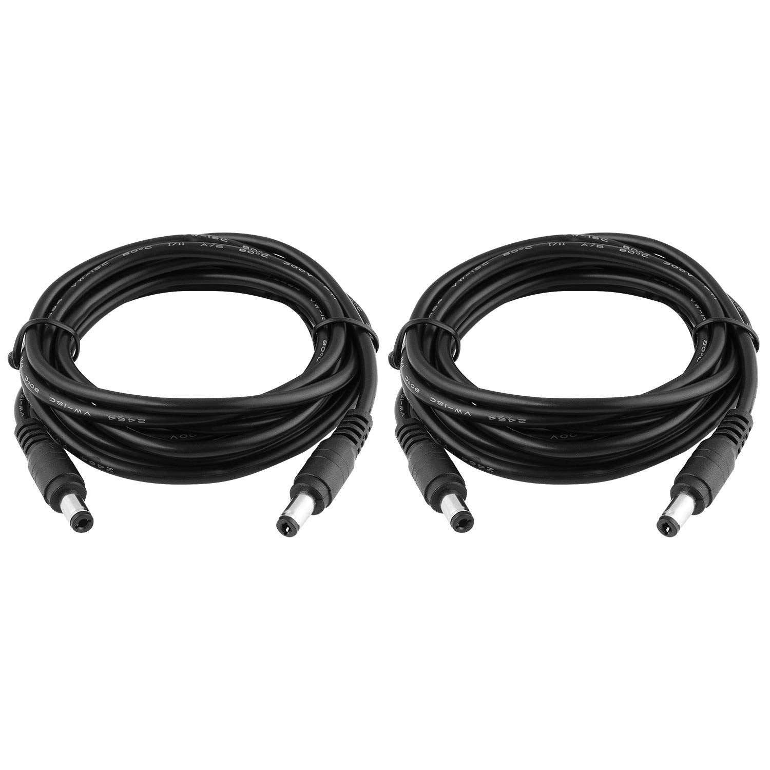 Onite 6.6ft Male to Male Extension Cord, DC 5.5x2.1mm Power Adapter Cable