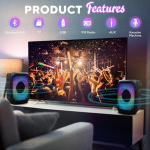 High Power Bass Portable Wireless Bluetooth Studio Dj Party Concert Speaker's 