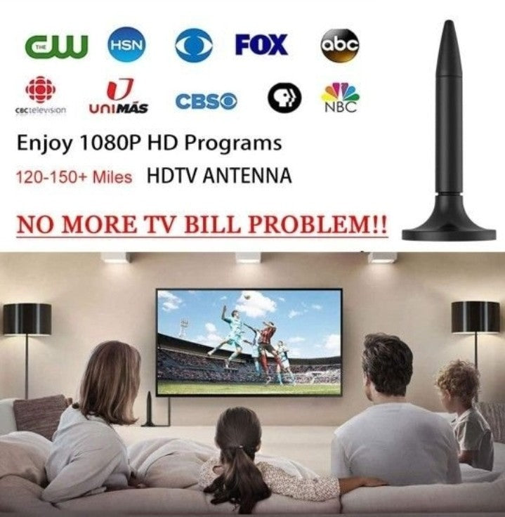 TV Antenna, 2021 Newest HDTV Indoor Digital TV Antenna 130+ Miles