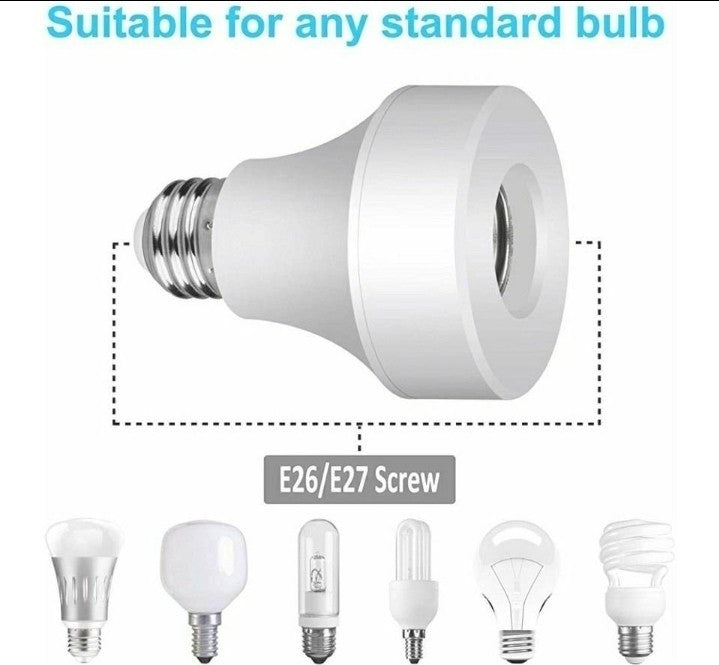 Smart Wifi Bulb Socket E26/E27 Bulb,Wi-Fi Led Light Bulbs Adapter Base Converter