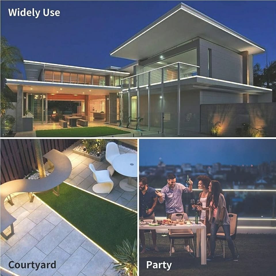 Solar Fairy Lights 16.4ft Waterproof IP65 Solar Garden Lights 2 Modes Auto ON/OF