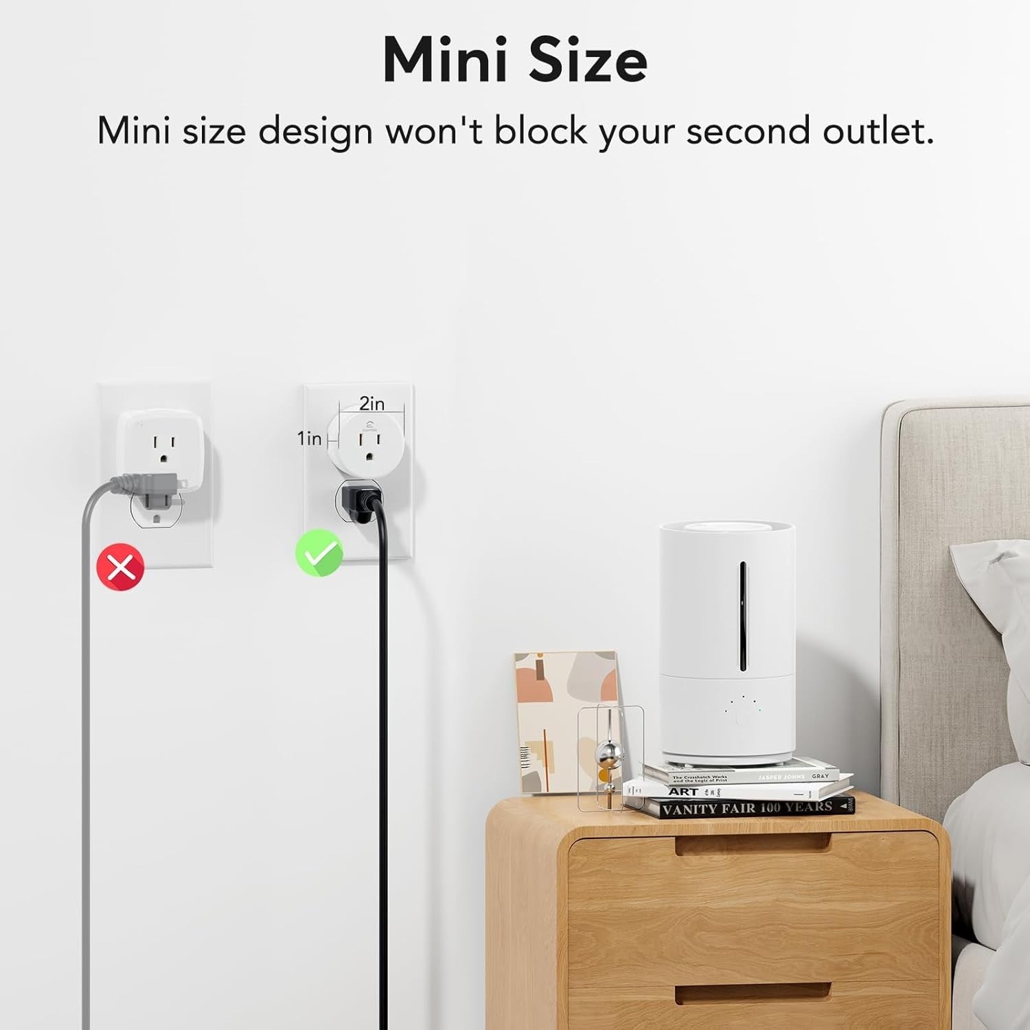 Smart Plug, Smart Home WiFi Outlet Works with Alexa & Google Home, Smart Socket