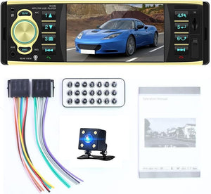 4.1 inch 1 Din Car Radio USB AUX FM Station Bluetooth With Rear View Camera