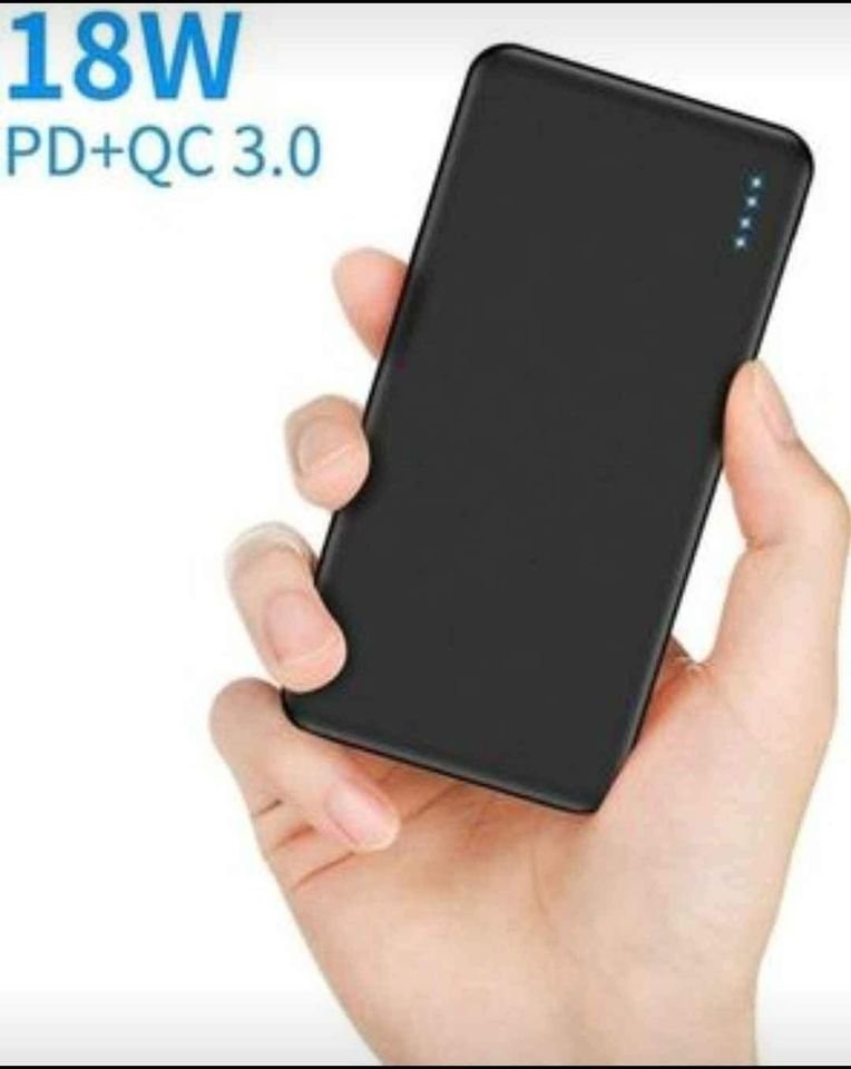 Portable Charger, Ultra-Slim Dual 3A Power bank 18W High-Speed Charging