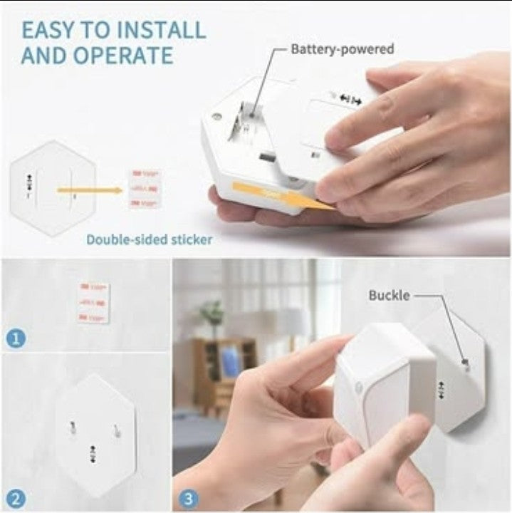LED Night Light, Mitaohoh 12 LED Battery-Powered Motion Sensor Night Lights