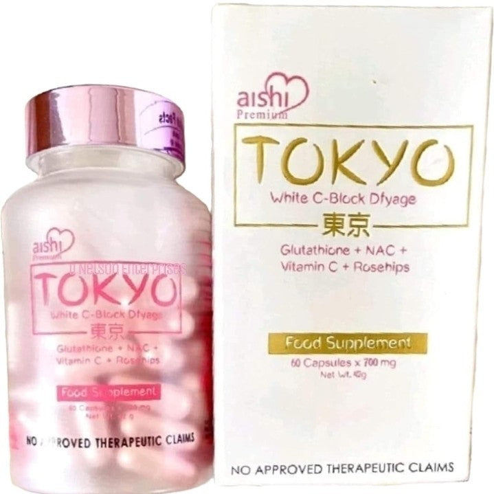 Tokyo White C-Block Dyfage Glutathione, 60 Capsules