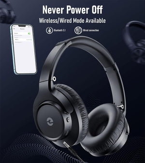 Bluetooth Headphones, Wireless headphones bluetooth, 70H Playtime Headphones 