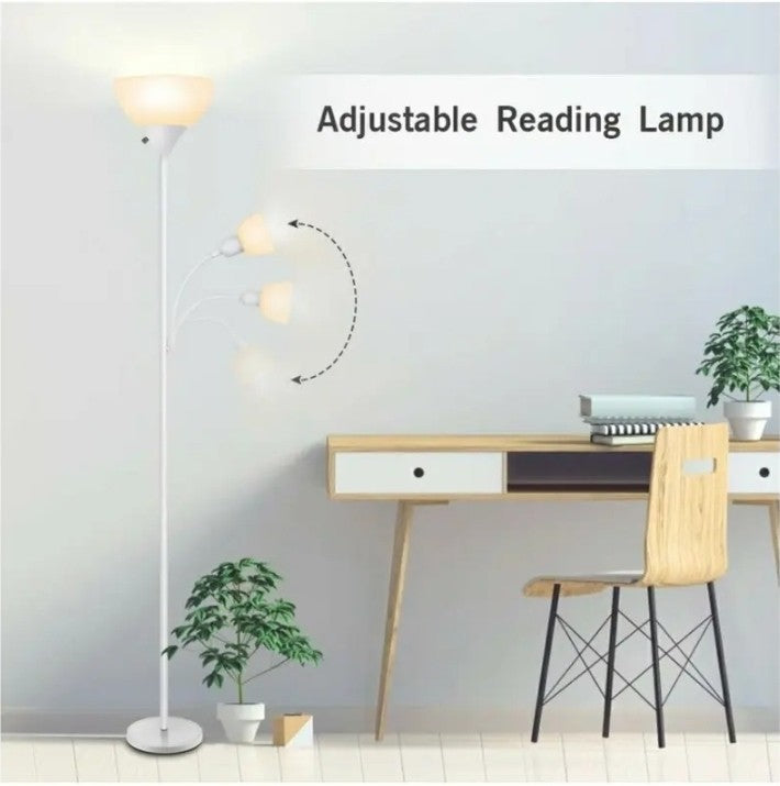 Floor Lamp - Standing Lamps, 9W+4W Energy Saving LED Light, with Adjustable