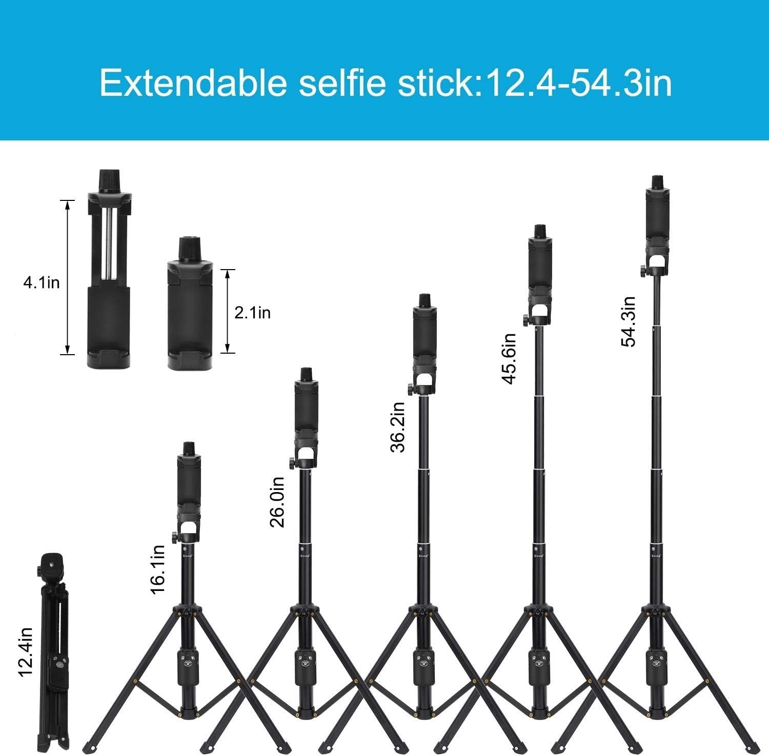 Yunteng VCT-1688 2in1 Portable Mini Cellphone Selfie Stick Tabletop Tripod Stand
