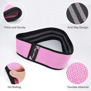 TheFitLife Resistance Bands for Legs and Butt - Fabric Exercise Bands Circle