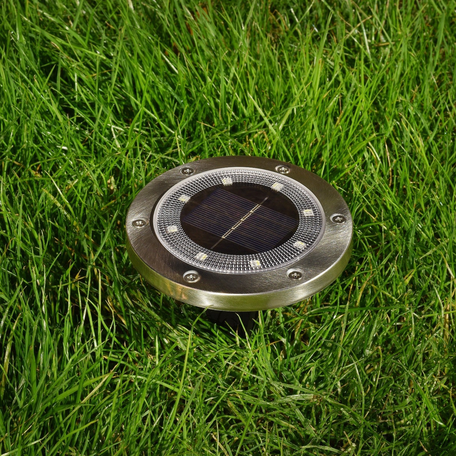 Solar Powered LED Pathway Lights | 8-Pack | 2 Light Modes | Rechargeable Battery