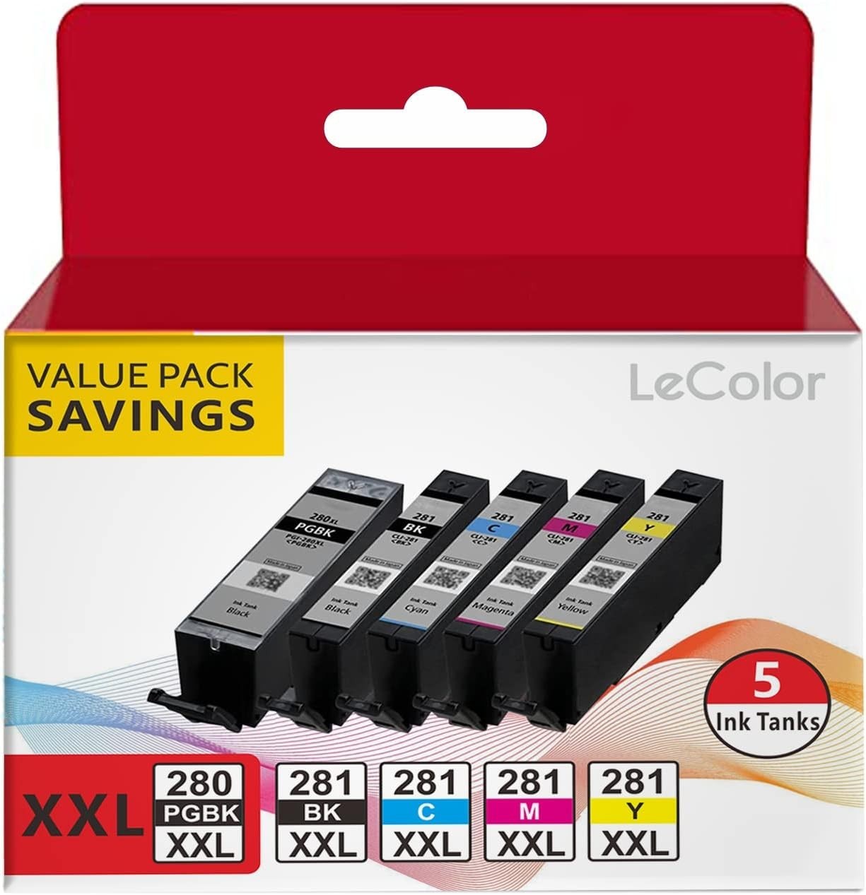 PGI-280XXL CLI-281XXL 280 281 Compatible Ink Cartridge Work for Canon PIXMA