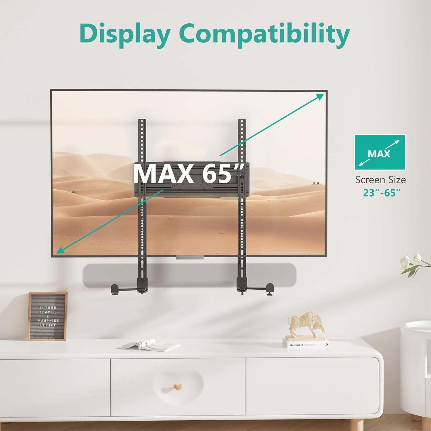 Universal Sound Bar Mount - Adjustable Holder for Samsung, Bose, Sonos,Lg,Vizio