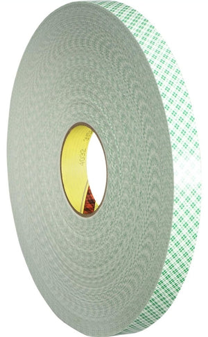 3M Double Coated Urethane Foam Tape 4032, Off White, 3/8 in x 72 yd, 31 mil, 24 