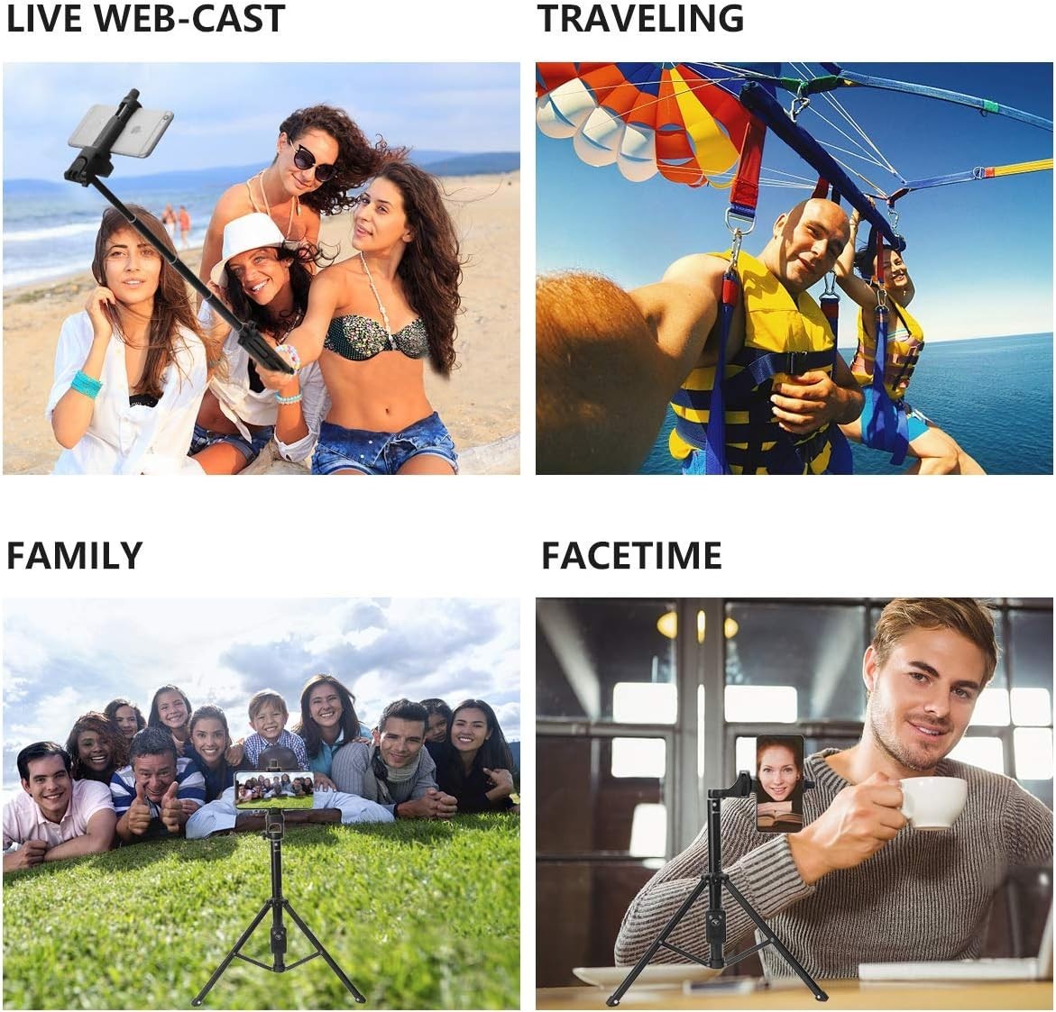 Yunteng VCT-1688 2in1 Portable Mini Cellphone Selfie Stick Tabletop Tripod Stand