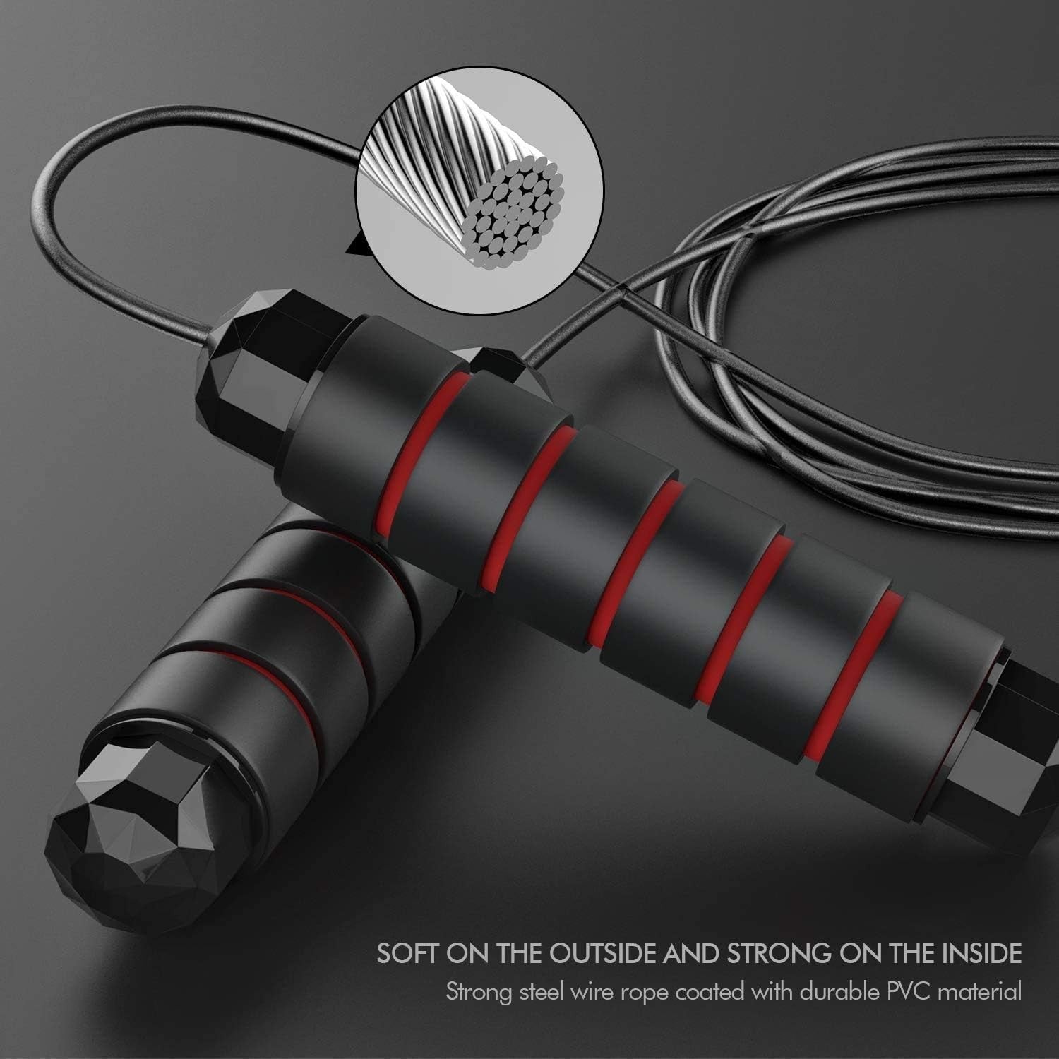 Cosmoplex Jump Rope Tangle-Free with Ball Bearings Rapid Speed Skipping Rope