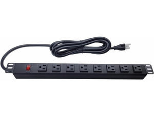 8 bit 15P Brushed Aluminum Alloy Process 14AGW 9 ft Cable 1U Rack Mounted