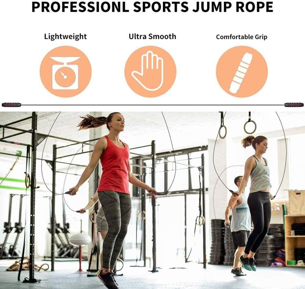 Cosmoplex Jump Rope Tangle-Free with Ball Bearings Rapid Speed Skipping Rope