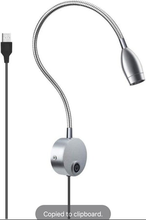Dimmable Headboard Reading Light - Gooseneck Over Bed Reading Light Wall Mounted