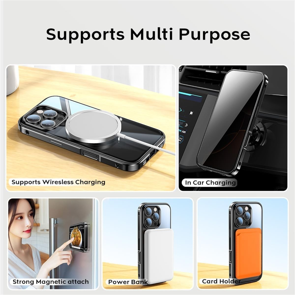 JIAONASHIJIA Compatible with MagSafe IPHONE16 Pro Max Case, Military-Grade