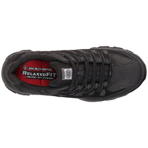 Skechers Shoes: Men's 77055 BKCC Black Charcoal Cankton Steel Toe Athlet Size 12