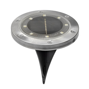 Solar Powered LED Pathway Lights | 8-Pack | 2 Light Modes | Rechargeable Battery