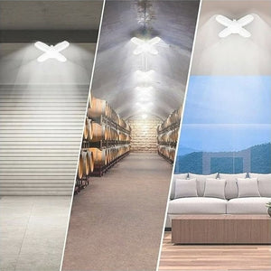 2 Pack LED Garage Lights, 6000LM 60W E26/E27/E39 Led Basement Lights