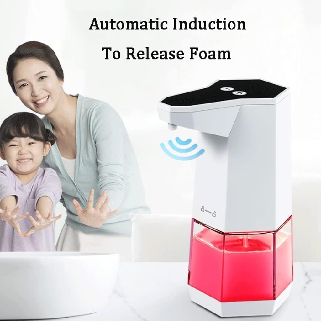 Automatic Soap Dispenser White Soap Dispenser with Silicone Foot Pad Adjustable