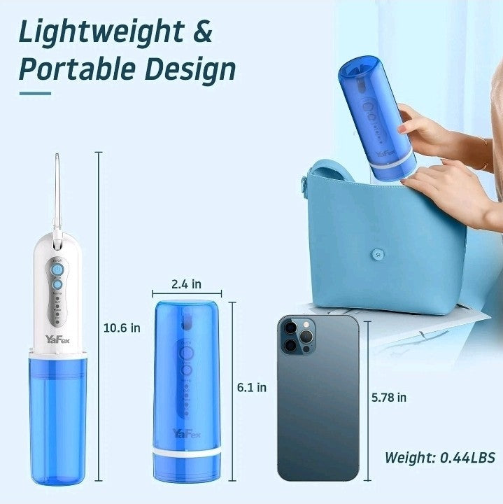 Rechargeable Oral Irrigator: Waterproof Teeth Flosser with Customizable Pressure