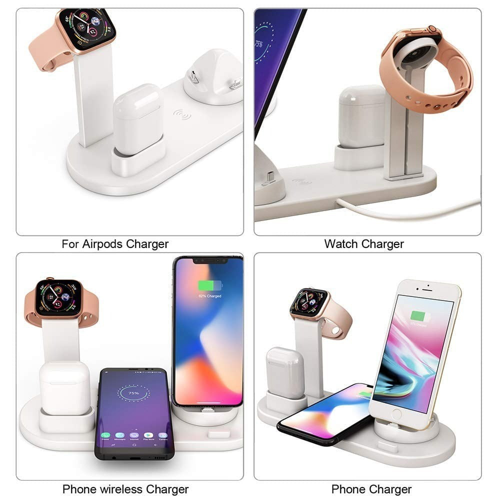 Wireless Charger, 3 in 1 Wireless Charging Dock for Apple Watch and Airpods