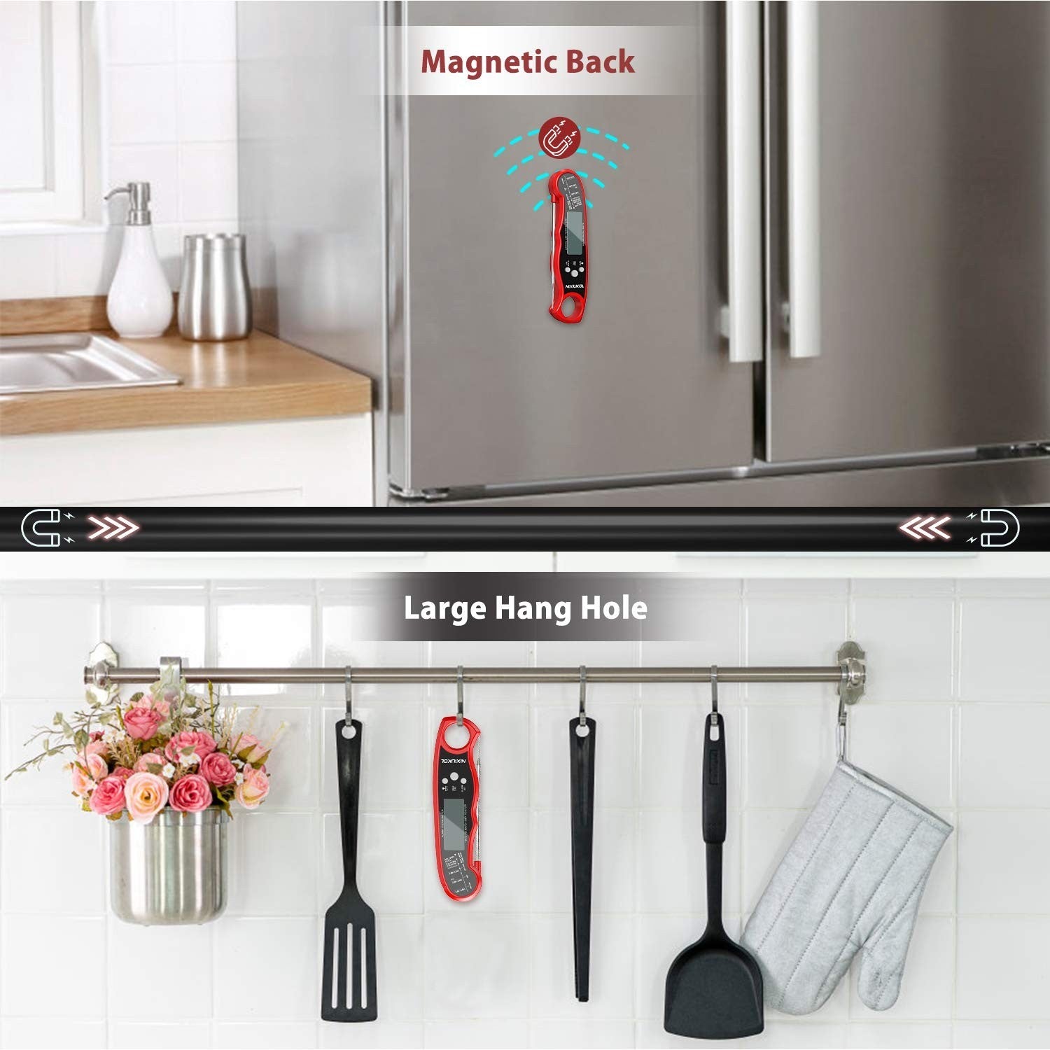 Meat Thermometer Digital Oven Safe Cooking Thermometer with Instant Read