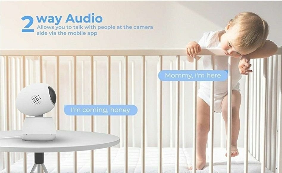 Wireless Security Camera, Indoor Home WiFi Camera Pet Camera IP Camera with Smar