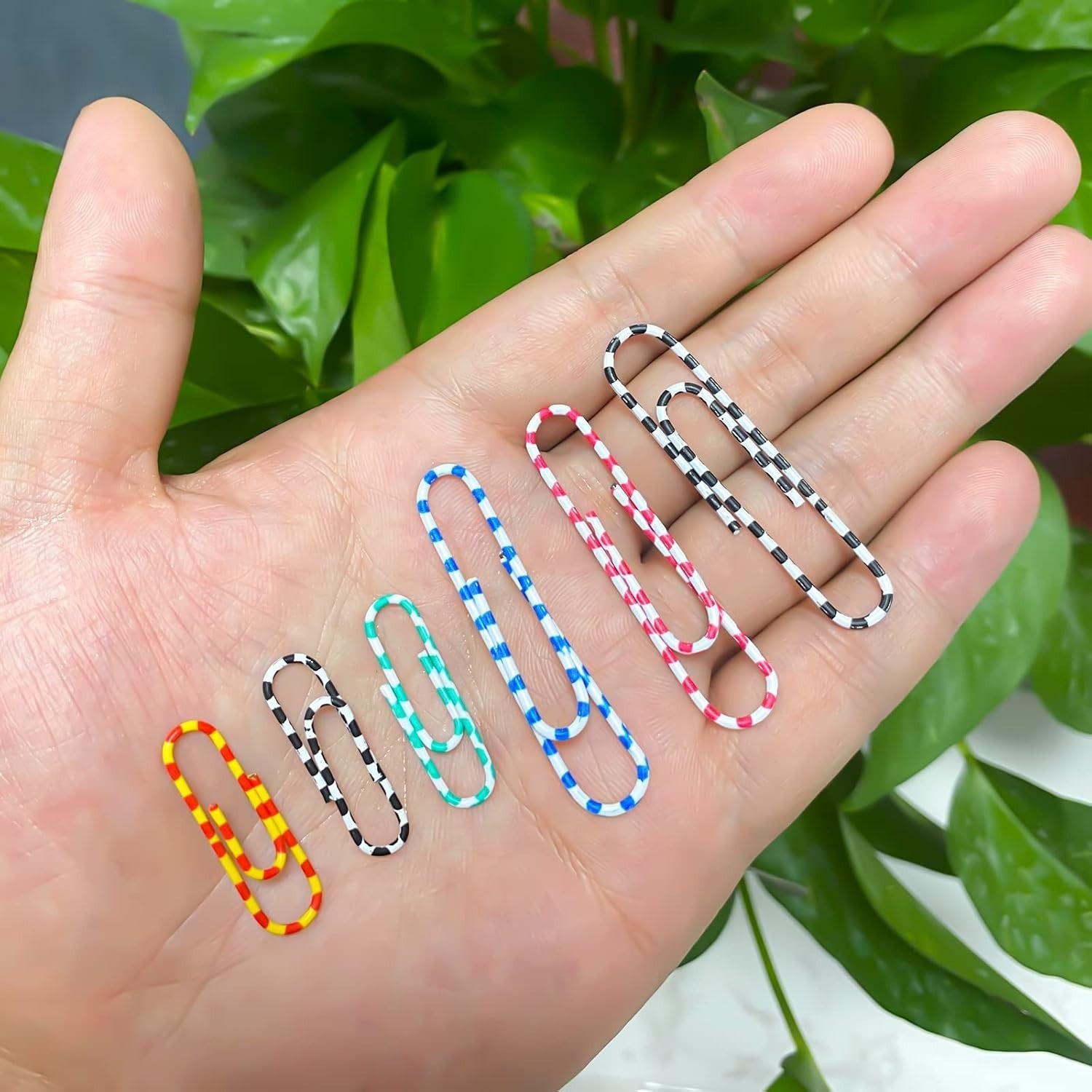 500Pcs Paper Clips,Medium & Jumbo Paper Clip (1.3 inch & 2.0 inch), Multicolored