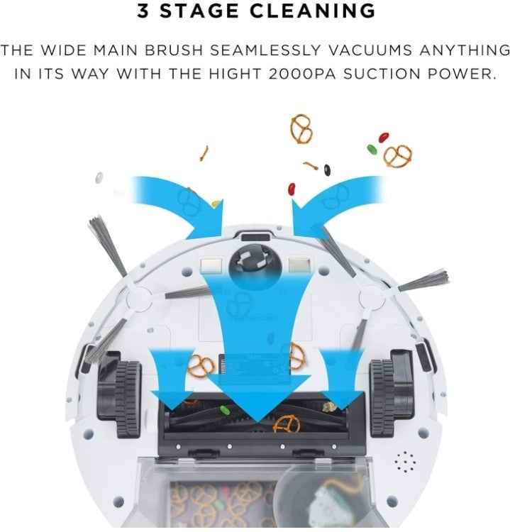AutoVac 2-in-1 Robot Vacuum + Mopping Enabled with Mapping HomeMap Navigation