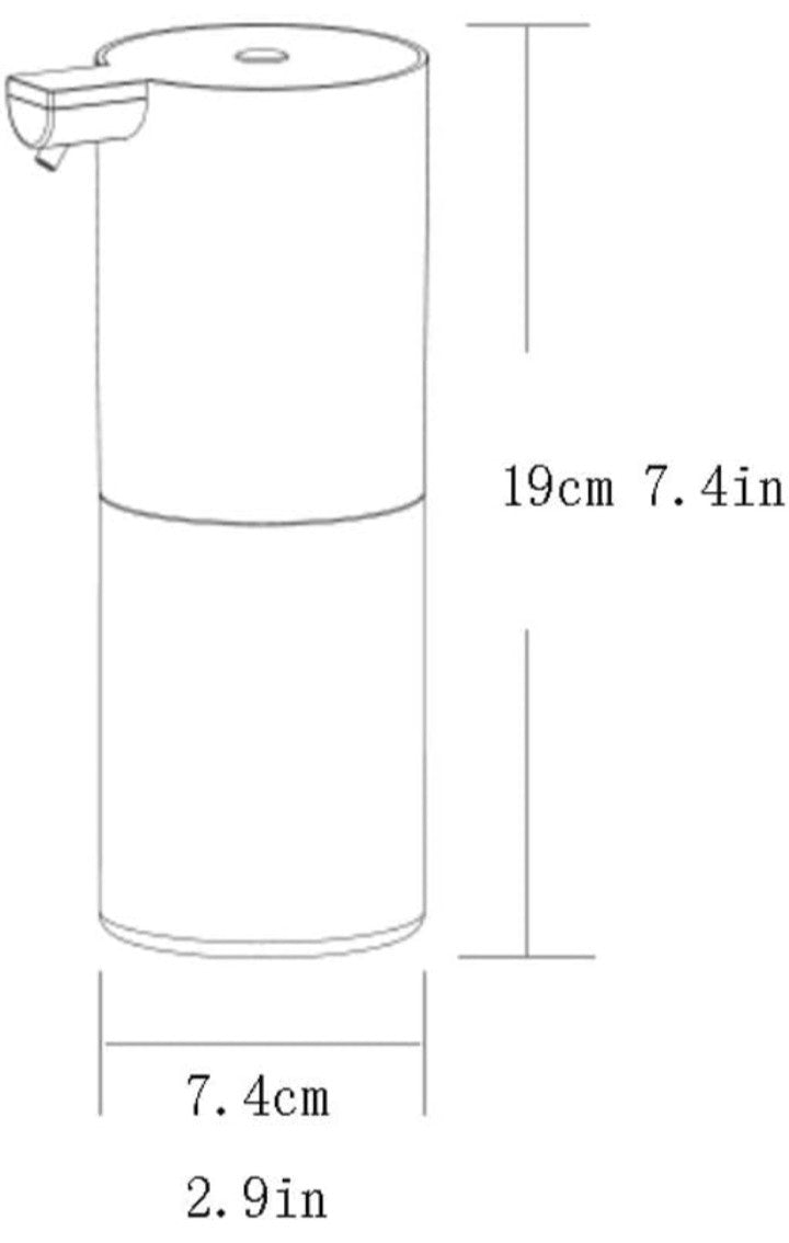Automatic Soap Dispenser, White Soap Pump Non-Contact Automatic Soap Bottle Easy
