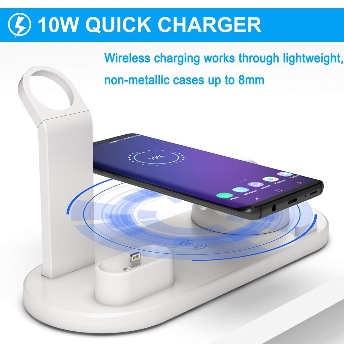 Wireless Charger, 3 in 1 Wireless Charging Dock for Apple Watch and Airpods